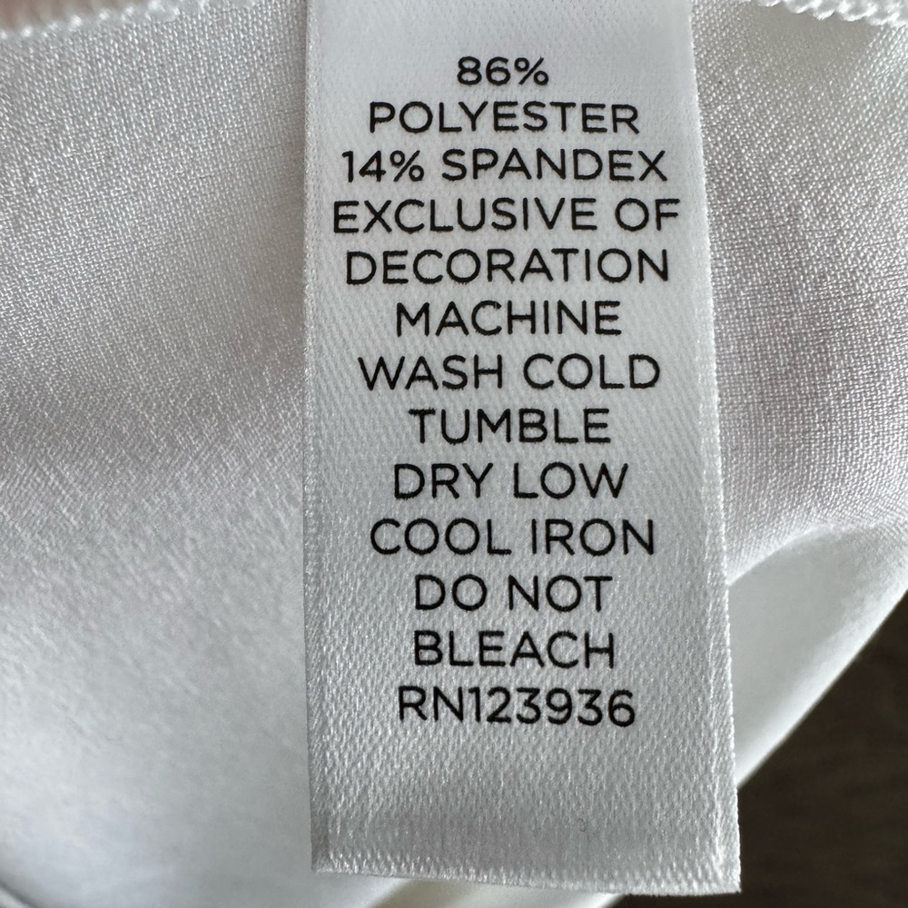 Peach brand White Hi-Low Button Down Shirt - Sz S - Picture 5 of 7